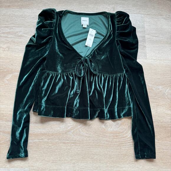 Maeve Tops - Maeve (Anthropologie) Velvet Babydoll Top - Size XXS